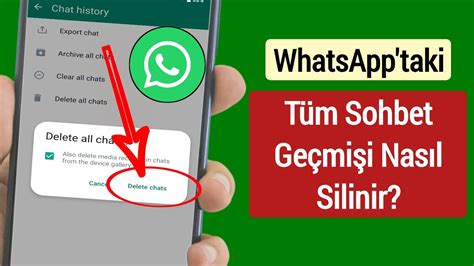 Whatsapp’taki Sohbetler Nasıl Silinir?